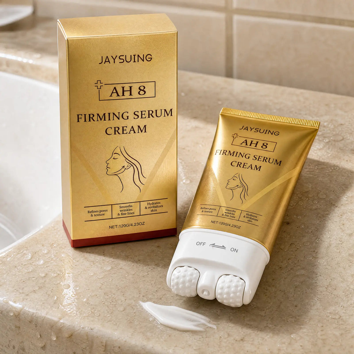 Roll-on Reafirmante de Cuello y Rostro 3D · Jaysuing – en el baño